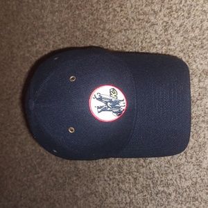 NHL Kansas City Scouts Vintage Throwback Blue Clean Up Fitted Wool Hat